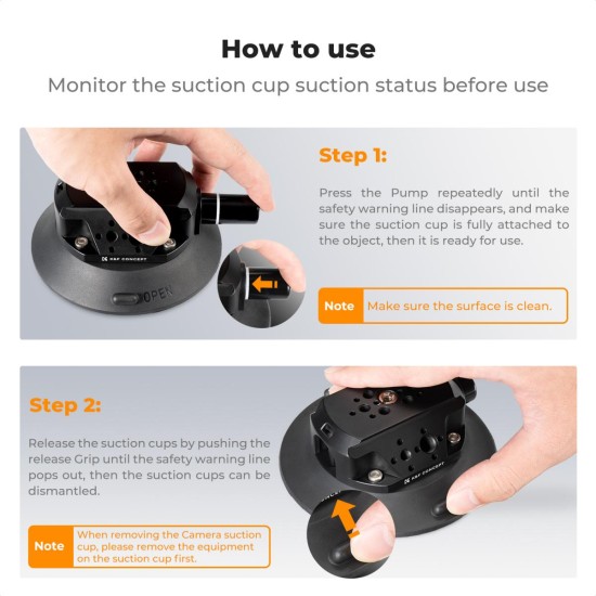 K&F Concept 4.5" Suction Cup